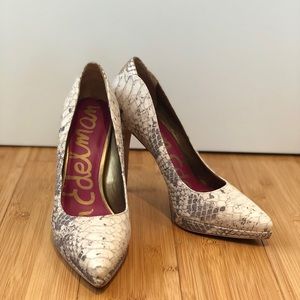 Sam Edelman snake print heels